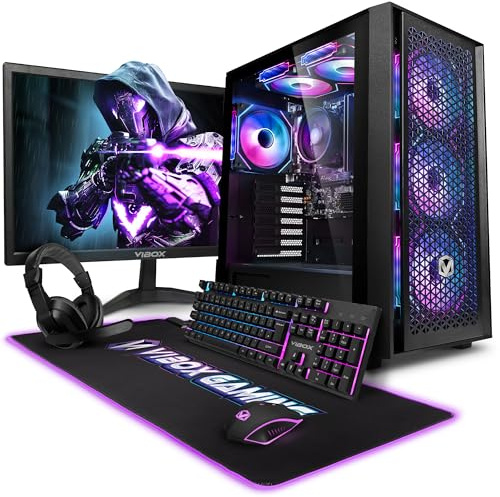 Vibox I-106 PC Gaming Completo • Schermo da 22 pollici • AMD Ryzen 3 3200G 4 cores • Radeon Vega 8 • 16GB RAM • 500GB SSD • Linux OS • WiFi