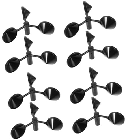 TOYANDONA Copa Anemómetro Profesional para Medición De del Viento Sensor De Abs para Monitoreo Meteorológico Y Agrícola Instalación Y Portátil 2 Piezas X 4