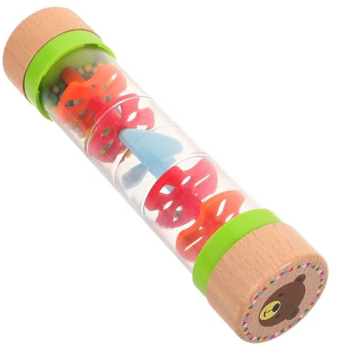KOMBIUDA Sablier Arc-en-Ciel en Bois, Jouet Musical d'Éveil | Matériau Bois et Plastique, Surface Lisse Facile à Nettoyer, pour Éducation Précoce