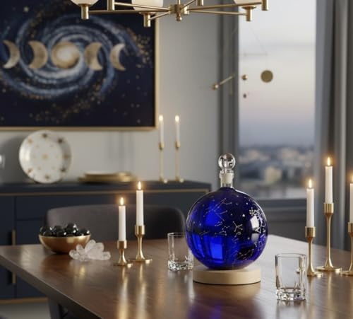Bar Originale Constellation Globe Decanter with Colour Changing Light