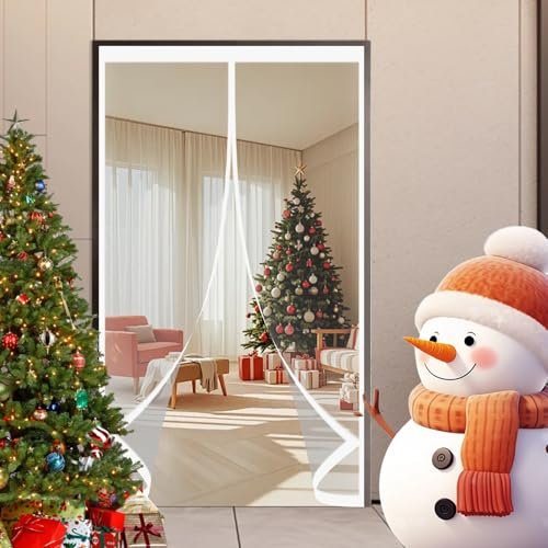 Türvorhang Kälteschutz 210 x 80 cm Winddicht, Thermo Kälteschutz Winter Wasserdicht Und Warme, Thermovorhang Gegen Kälte Und Hitze für Terrassentür Balkontür, A