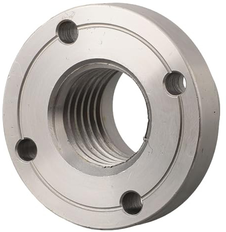 Piastra frontale per tornio per legno per mandrino filettato da 1 a 8 tpi accessorio per mandrino flangia in acciaio resistente per tornitrici - in 4 (adatto anche 2 3) (7,5 cm)