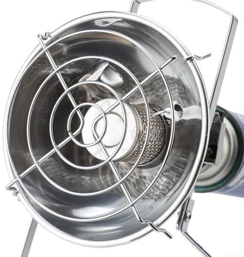 Tragbare Gasheizung für den Außenbereich, kompatibel mit Propan und Butan, Zelt- und Campingkocher Heizung, Edelstahl und Eisenbeschichtung, 1 0 kW Leistung