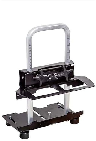 Chainsaw Support Jig and Sawhorse for Logs and Planks, Adjustable Foldable Metal Stand for Firewood Processing and DIY Woodworking