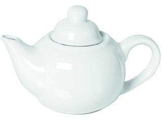 Teiera porcellana bianco lt.0,3