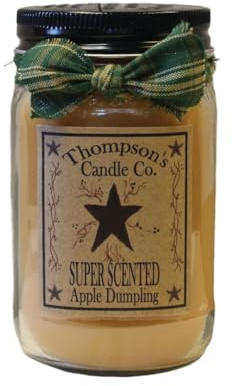 Thompson's Candle Co Apple Dumpling Mason Jar Candles