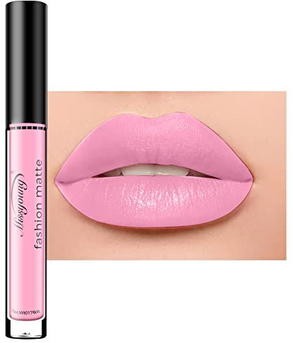 Allbesta Langlebig Wasserdicht Flüssigkeit Matt Lippenstift Matte Lip Gloss Wasserfest Make-up Non-stick Cup (1#)