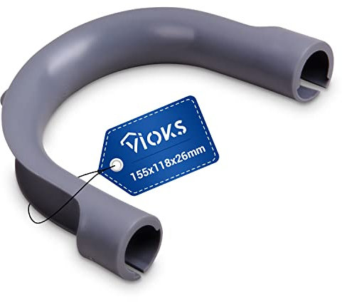 Soporte para manguera, arco de sujeción, soporte de PVC para Bosch, Siemens, Beko, Bauknecht, Miele, Constructa, tubo de desagüe para lavadora, lavavajillas y accesorios de lavadoras