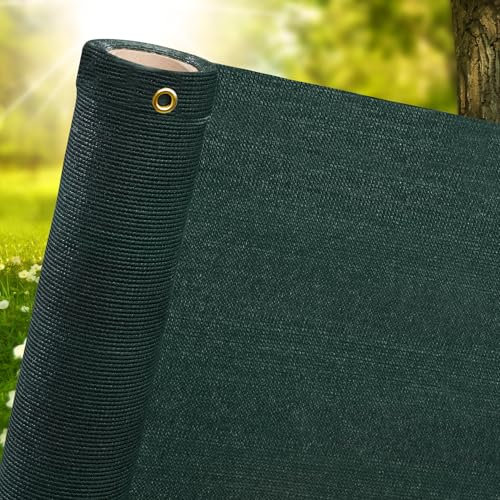 Pro-Tec Privacy Netting Garden Screening Balcony Screen Fence Nett Windbreak Fencing 95% Shade Net Green 2m x 25m FREE 10 Bungees 100 Zip Ties Included
