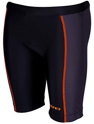 ZONE3 Kids Adventure Tri Shorts Black/Neon Orange