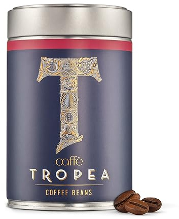 Caffè Tropea Premium Speciality Italian Espresso Whole Coffee Beans, 227g | Italian espresso blend, medium - dark roast, for all machines, balanced body with a smooth finish for daily brewing