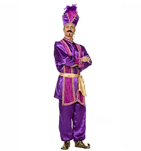 WOOOOZY Herren-Kostüm Sultan Achmed Gr. 54-56 - inklusive praktischem Kleidersack