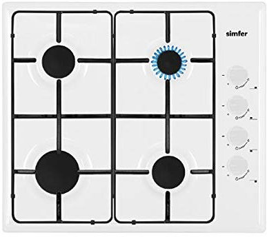 Simfer G60W 60cm Gas Hob - White