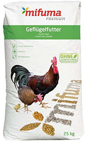 Mifuma Geflügelkörner Premium 25 kg mit Anisöl Hühnerfutter Wachtelfutter Entenfutter Putenfutter