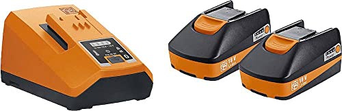 Fein Werkzeugakku-Set inkl. Schnellladegerät ALG 80 BC (2 Akkus 3,0 Ah, Ladegerät mit Bluetooth, Benachrichtigung bei geladenem Akku) 92604324010