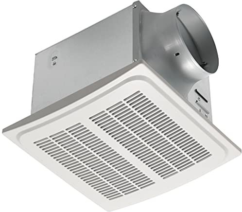 Homewerks 7136-02HW Bathroom Vent Fan with Automatic Humidity Sensor and Powerful Exhaust Ventilation Fan for Large Room 140 CFM Whisper Quiet 1.0 Sone Energy Star