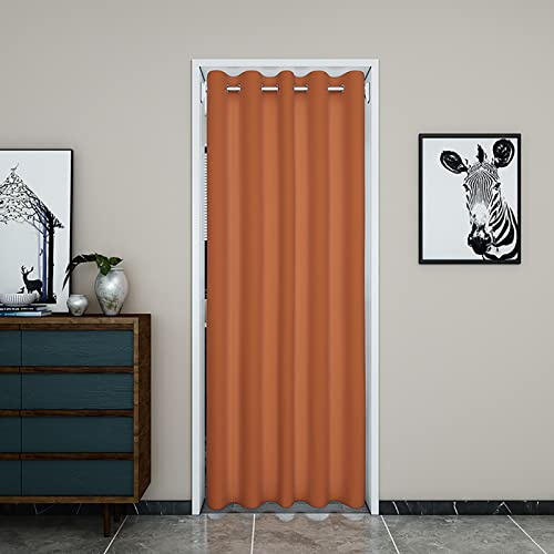 WANGPP Locker Room Curtain Kit, Eyelet Curtain Kit, Temporary Room Locker Room, Locker Room Curtain Slat Type, Temporarily Privacy Screen Room Partition (Color : Orange)