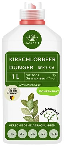 Kirschlorbeer Dünger flüssig 1 L - 100% Turbo Schnelldünger mit Guano - Füssigdünger Kirschlorbeer - Dünger portugiesischer Kirschlorbeer - Kirschlorbeerdünger für Lorbeerhecke