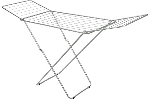 Posten Anker Michelino Premium Wäscheständer I Wäsche Trockner Ständer 18 Meter I Wäschetrockner I Silber Edition