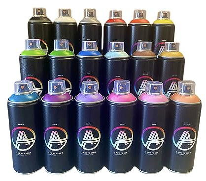 KLAMOTTEN STORE Double A Premium Sprühdosen einzeln 400ml Lack auf Acrylharzbasis matt hochdeckend schnell trocken stark pigmentiert (dunkelblau)