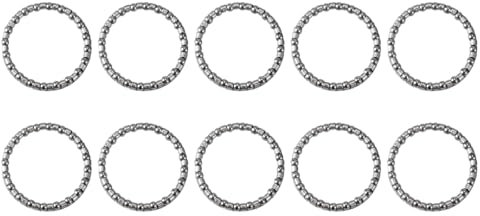 CRLLDPM 10 Pezzi Cuscinetto a Sfera in Acciaio Fermo per Bici, 4mm MTB Cuscinetti a Sfera, Forcella Anteriore Tallone Serie Sterzo per Bicicletta, Bicicletta Cuscinetto Cuffia, per Bici, MTB