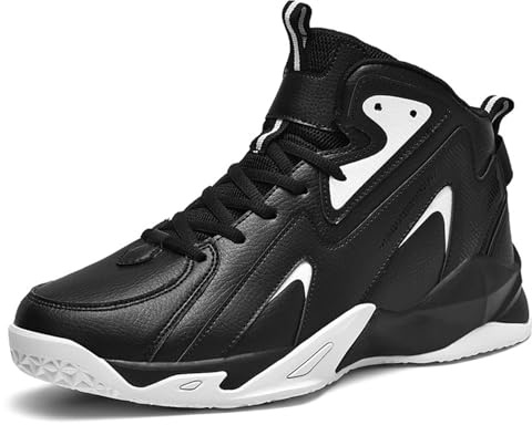 Uhclrr Herren Basketball Schuhe Sportschuhe Kinder Sportschuhe Indoor Schuhe Outdoor Laufschuhe(50 EU, Black)