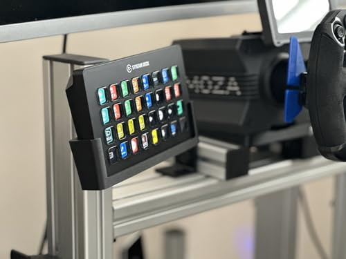 Mount compatible with Stream Deck XL, Sim Racing brackets for Aluminium Cockpit 40 Series, Stream Deck Mount XL
