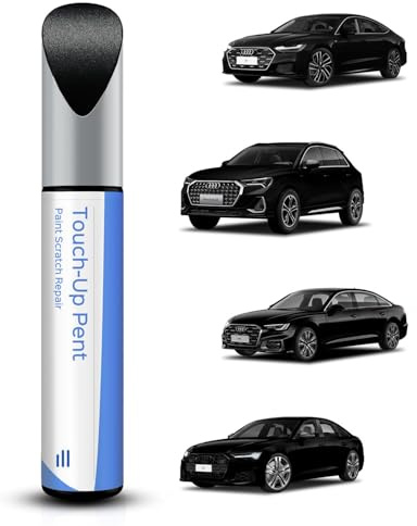 PARTS4EV LY9B Brilliant Schwarz Ausbesserungsfarbe – Exakte Übereinstimmung für Audi All Model– Ausbesserung von Kratzern und Abplatzungen