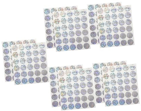 HOODANCOS 10blätter Runde Scratch off Aufkleber Rubbelkarten Für Überraschungen Spiele Und Für Hochzeiten Geburtstage Und Kreative Bastelprojekte