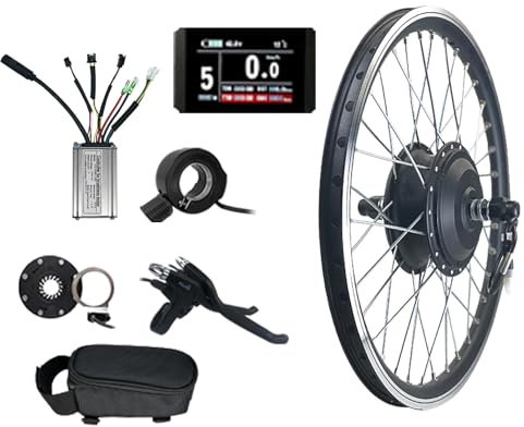 KYZTMHC Electric Bike Wheel Conversion Kit 36V 500W Rear Wheel Conversion Kit Brushless Gear Motor KT- Controller 130X Throttle KT-BZ-4(8) Assist PAS Conversion Kit for Road、Mountain Bike