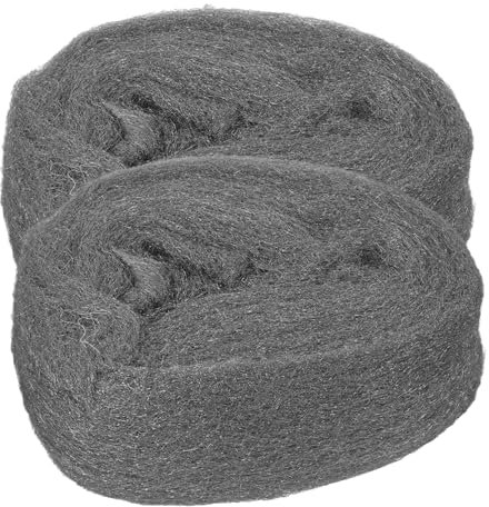 CANIGHT 2pcs Steel Wool Polishing Wire Wool Pads for Cleaning Removal and Finishing Versatile Reusable for Home Renovation Projects