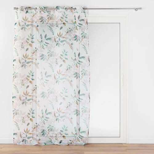 Douceur d'Intérieur Suavidad Interior, Visillo con Ojales (140 x 280 cm) Dilaris, Velo de Arena Impreso