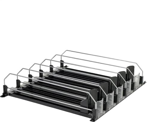 scyca Dispensador de latas de bebidas, organizador de latas de bebidas para frigorífico, dispensador automático de latas de 5 filas, organizador de soda, dispensador de soda, dispensador de latas,
