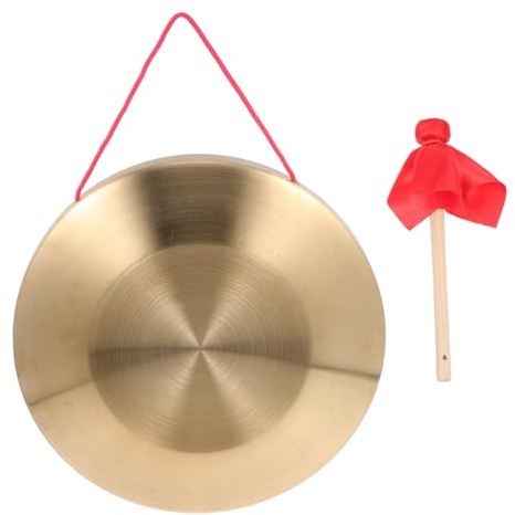 ifundom Instrumentos De Percusión Como Gongs y Tambores Gong Chino Para Apertura De Empresa De Mano Duradero Platillo Para Inauguración De Empresa Para Ceremonias y Eventos