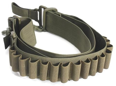 Nocyclonic Gürtel fur Klopfer, Schnapsgürtel, gürtel für klopferKlopfer Gürtel, Schnapsgürtel Nylon Schrotflintenpatronen Etui Patronengürtel für Junggesellenabschied，Karneval (Grün)