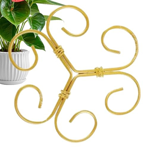 Plant Stem Support - Reusable Adjustable Iron Flower Stem Holder,Garden Stands for Outdoor Horticultural Rosebud Money Tree Creeper Orchid Potted Greenhouse Gladiolus Home