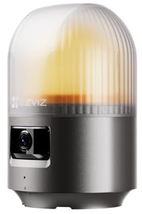 EZVIZ Luz de Alarma con Cámara para Motores HG2 400 y HG2 600 Pro, 2K, Wi-Fi HaLow de Largo Alcance, Detección Humana IA, Sirena y Flash, Audio Bidireccional, Impermeable, Instalación 2 Hilos
