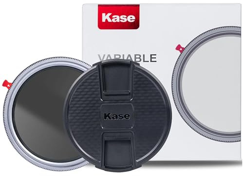 Kase Filtre pour Objectif Reflex Numérique 2-en-1 ND Variable 1,5-8 Valeurs d'ouverture + CPL de 67 mm, filtre à densité neutre variable réglable de ND3 à ND236 et filtre polarisant circulaire à effet