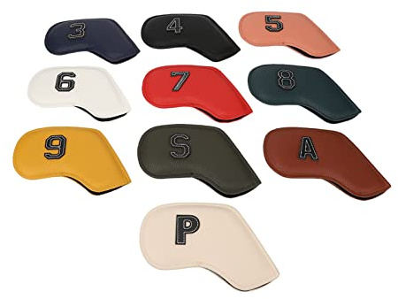Juego de Cubiertas para Palos de Golf, 10 Uds., Cubiertas de Hierro para Amantes de los golfistas