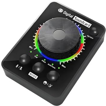 Carte Son Pour PC Carte Audio Rechargeable 48 kHz | Carte Son Pour PC Pour Jeunes Fille Garçon et