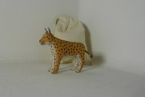 Lotte Sievers-Hahn Luchs 6,0 cm mit Baumwollbeutel Krippenfigur
