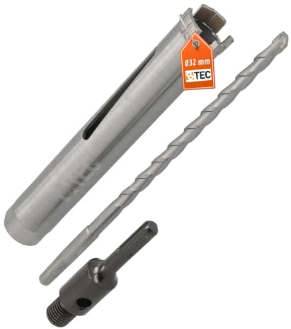 Diamant Bohrkrone SDS-plus Aufnahme und Zentrierbohrer Nutzlänge 180 mm Ø 32 mm Betonbohrkrone Kernbohrer