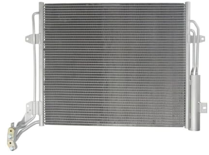 THERMOTEC KTT110499 Klimakondensator Klimaanlage Auto mit Trockner Kompatibel mit VW SHARAN 7N1, 7N2 7N0820411A 7N0820411B 7N0820411C