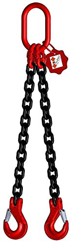 Anschlagkette Güteklasse 8 2-Strang 1,0 m 6 mm ohne Verkürzung schwarz