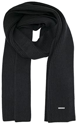 Krusenstern Merino Schal - 100% Merinowolle - Ripp Strickschal Winterschal Wolle für Damen Herren - Herbst Winter