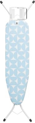 Brabantia - Ironing Board A - with Steam Iron Rest - Compact & Foldable - Adjustable Height - Non-Slip Feet Cotton Cover - Child & Transport Lock - Fresh Breeze - 110 x 30 cm