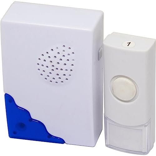 Wire Free Battery Operated Door Bell Kit - Waterproof & Weatherproof | Doorbell, Ring Chime, Home | Ranges Up to 50 Metres | Easy to Set Up | Durable & Long Lasting