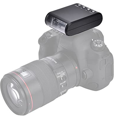 Mini Flash Esclavo Digital Portátil para Cámaras Produce Luz Brillante y Suave, Montaje en Zapata, Fácil Operación e Instalación, Diseño Mini y Liviano, Gran Accesorio para