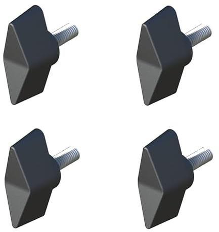 cyclingcolors 4x vis papillon M4 x 30 tête plastique tige acier bouton manœuvre