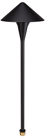 SPW Vista Professional Outdoor Lighting PR-6500-B-2.5-W-T3 Path Light with Aluminum Housing & Black Finish (Includes 2950K 2.5W T-3 LED Lamp Bulb)